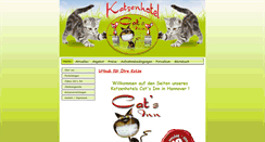 Desktop Screenshot of katzenhotel-cats-inn.de
